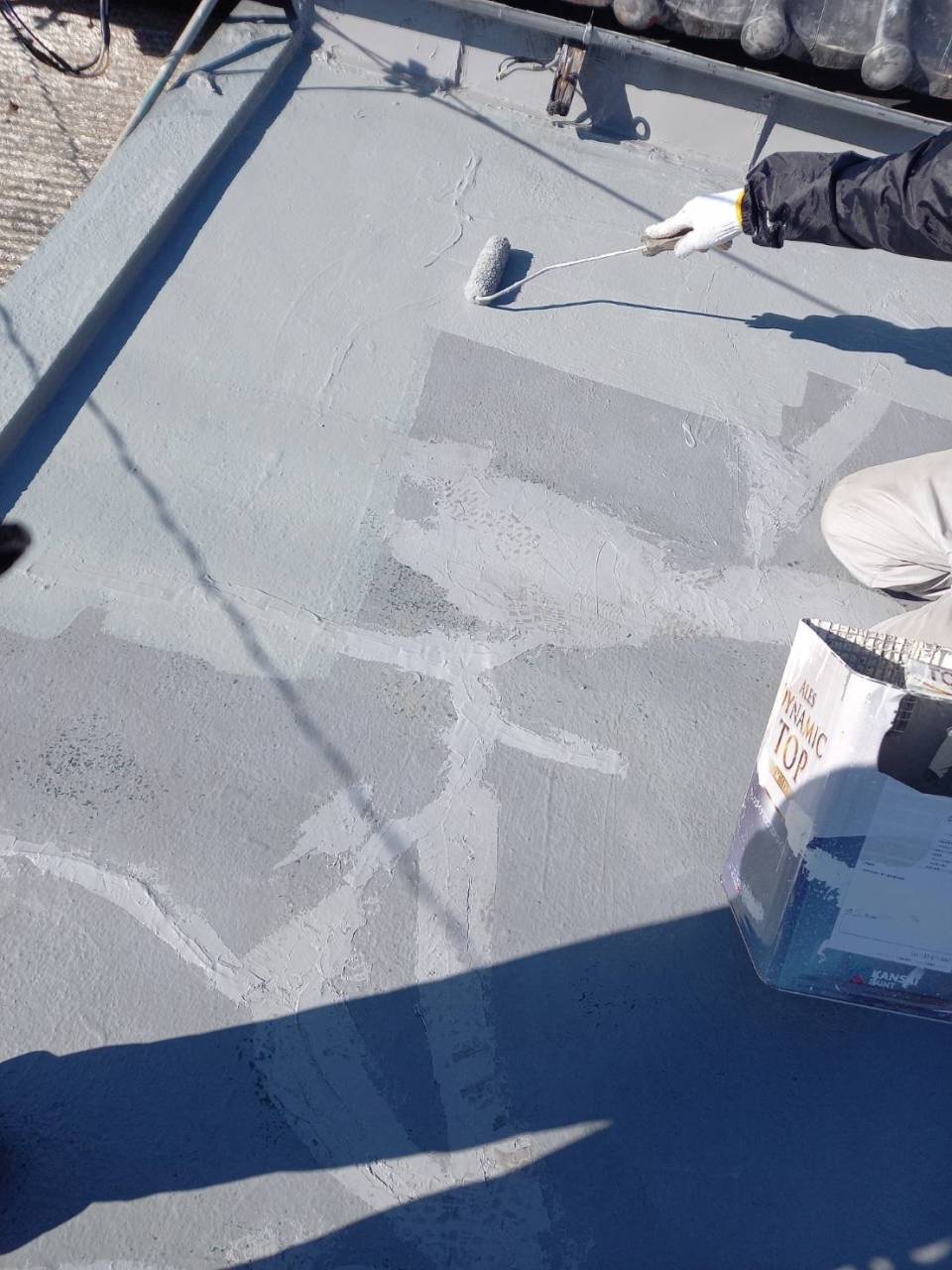 徳島戸建て屋根の防水、塗装工事